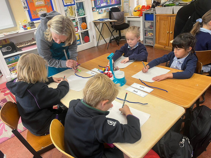 PrePrep Art Week Pupils at work Harrodian Independent School West